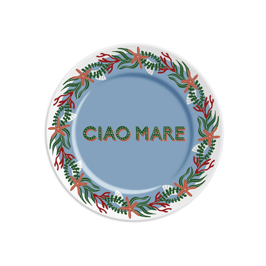 CIAO MARE (Hello Sea) Porcelain Plate