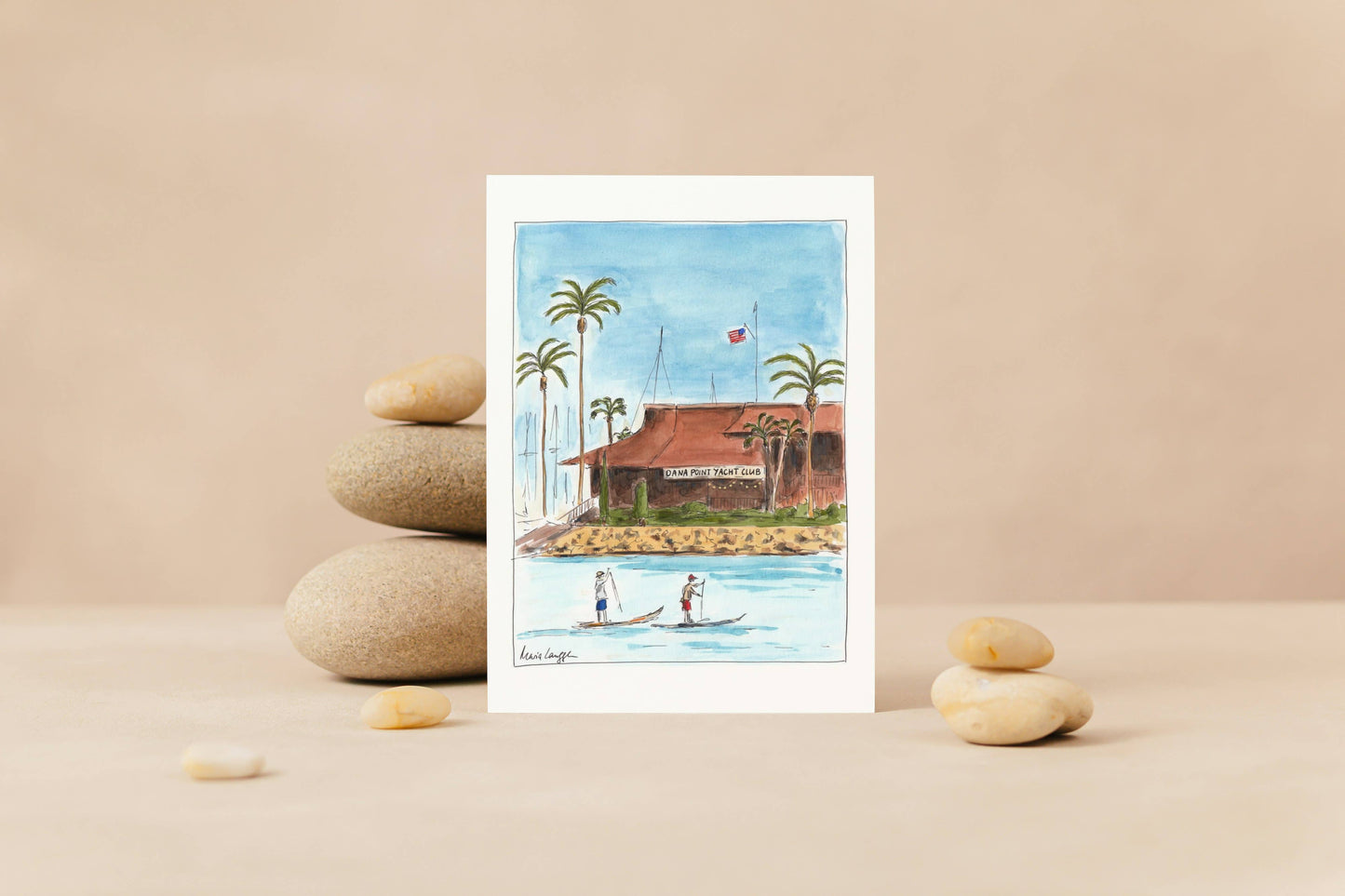 Dana Point Yacht Club Folded Greeting Card with Envelope (5x7)