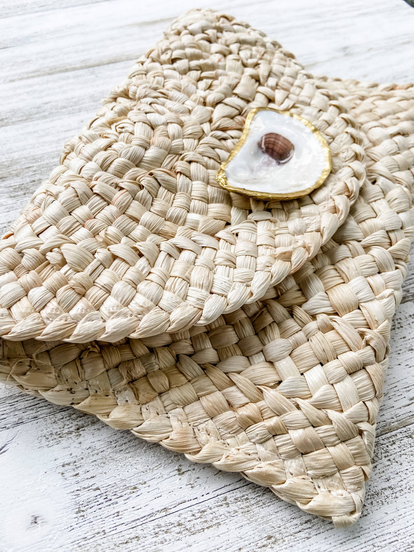 Oyster Shell Clutch