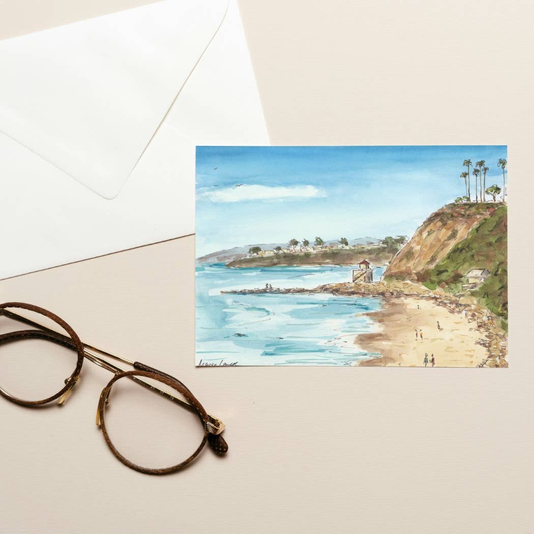 Dana Strands Beach Folded Greeting Card w Envelope (5x7)