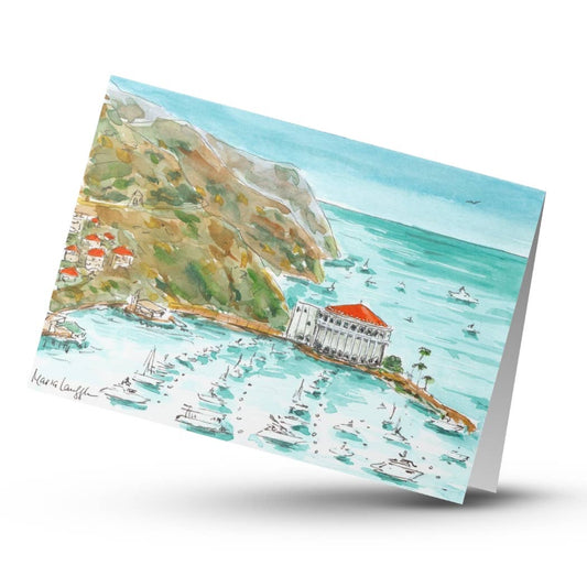 Catalina Island Folded Greeting Card w Envelope (5x7)