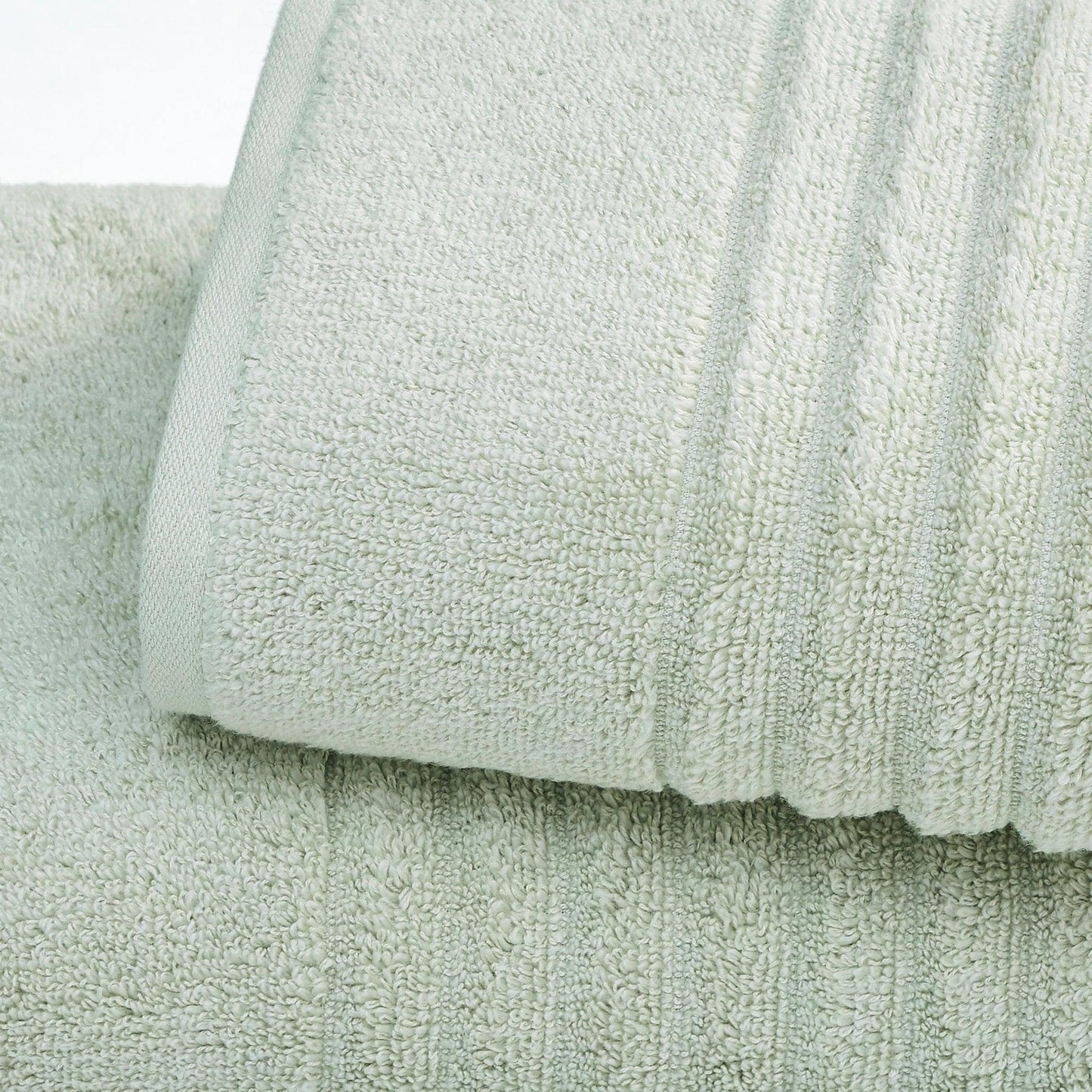 6 Piece Combed Cotton Bath Towels - Karina Collection: Sage Green