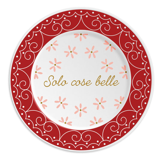 SOLO COSE BELLE (Only Beautiful Things) Porcelain Plate