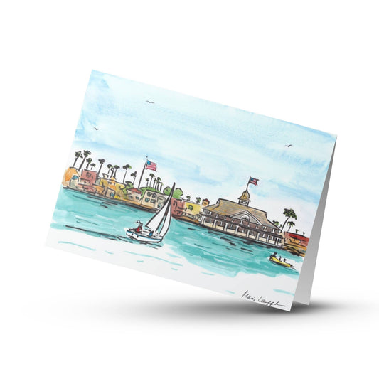 Balboa Paviolion Newport Folded Greeting Card w Envelope (5x7)