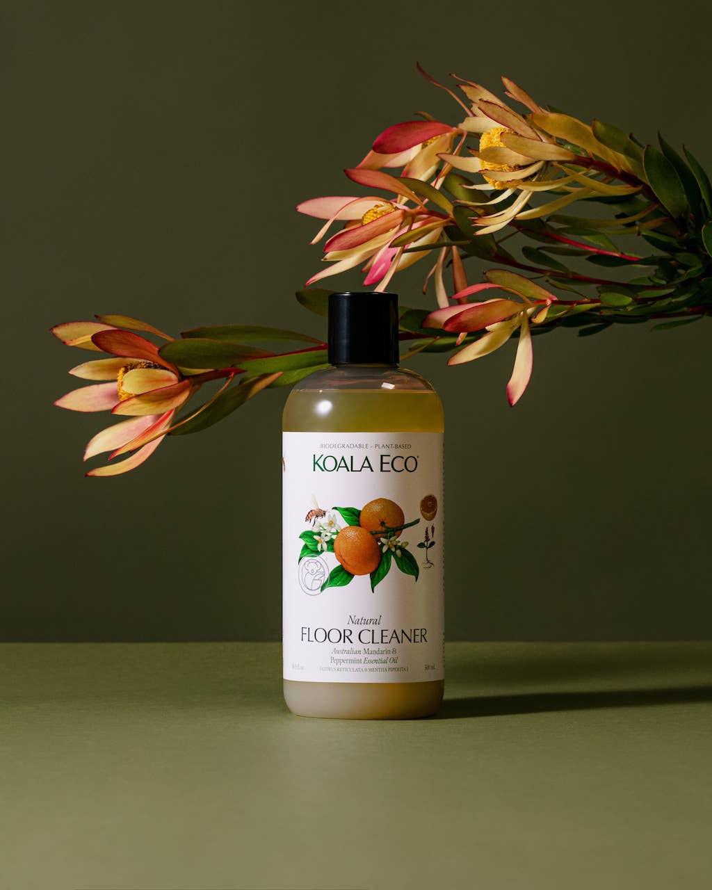 Natural Floor Cleaner Mandarin & Peppermint - 16 oz
