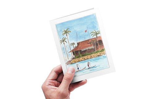 Dana Point Yacht Club Folded Greeting Card with Envelope (5x7)