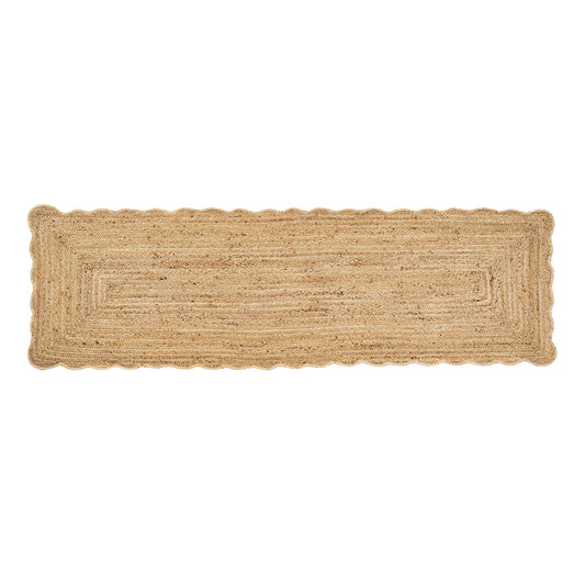 Scalloped Jute Rug - 2.5' x 8'