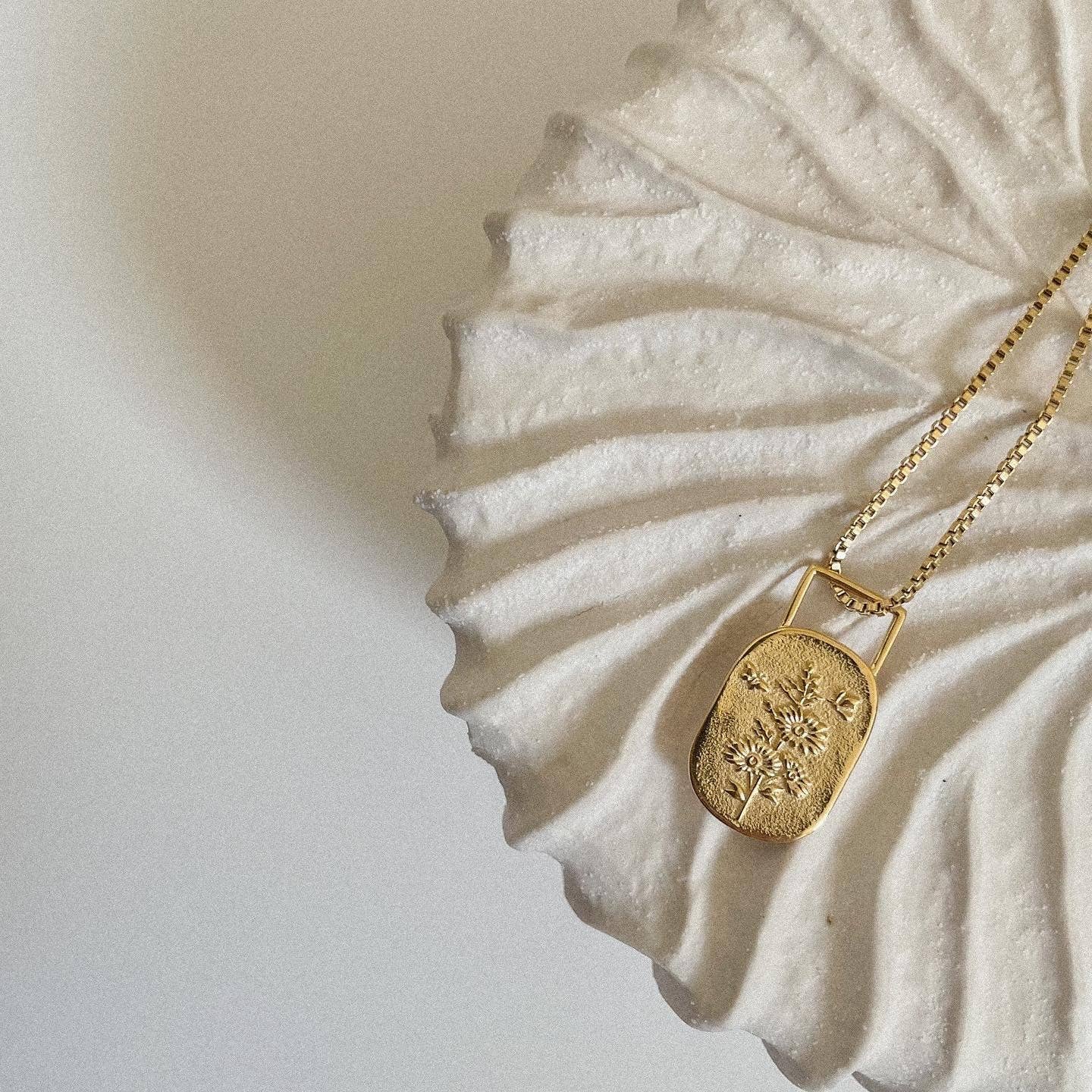 Bloom Affirmation Necklace - Gold