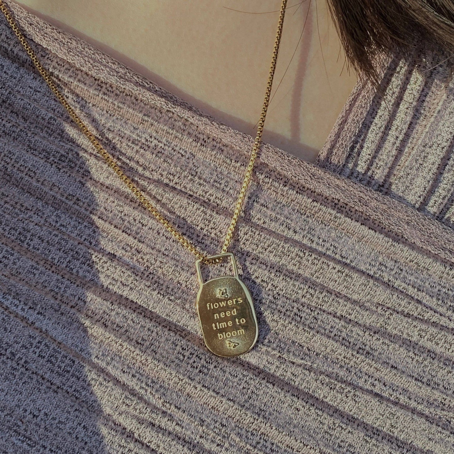 Bloom Affirmation Necklace - Gold