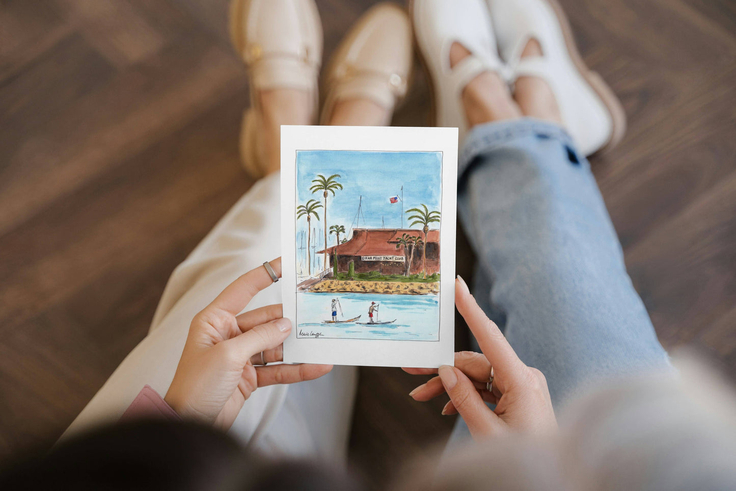 Dana Point Yacht Club Folded Greeting Card with Envelope (5x7)