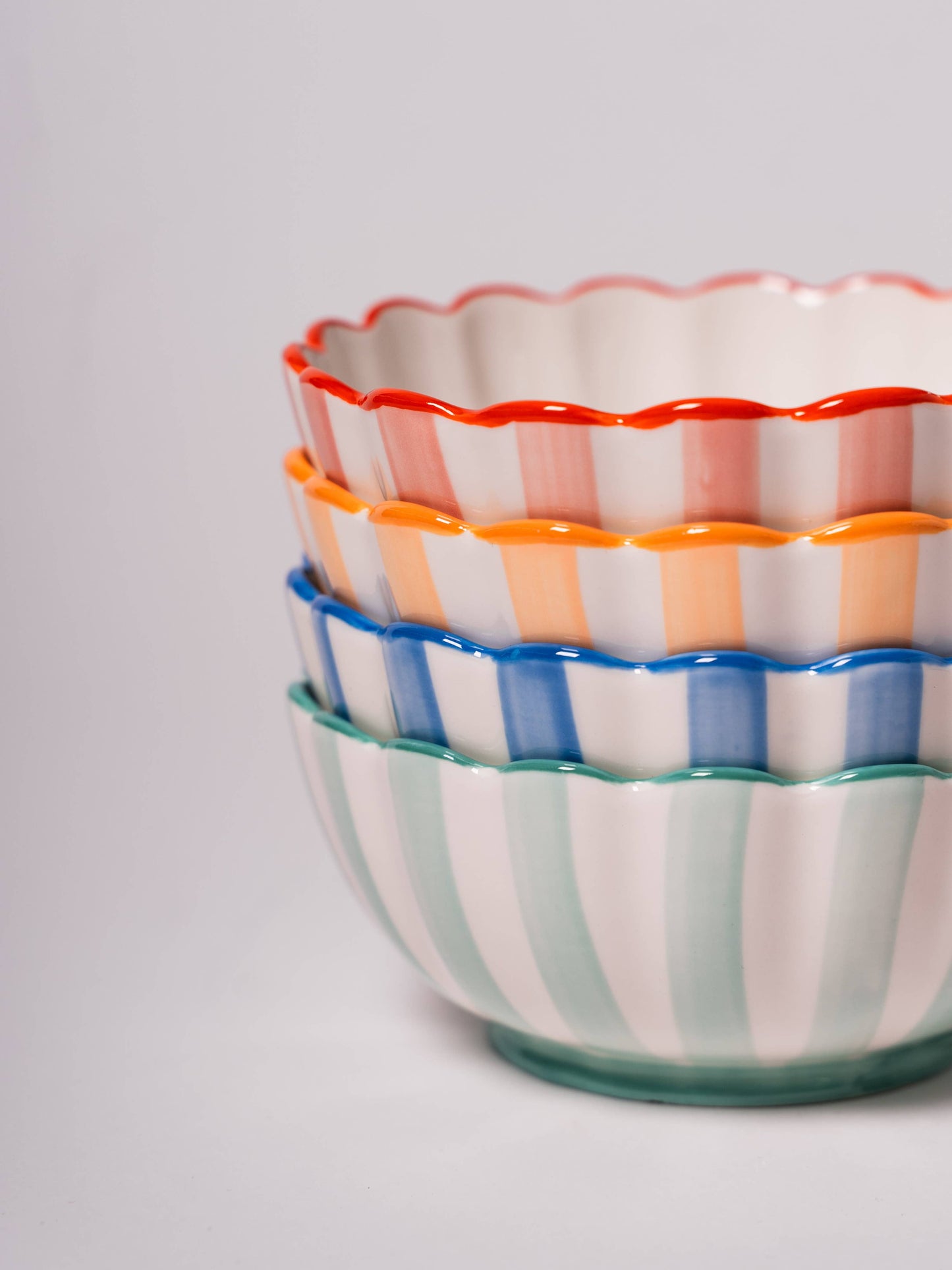 Kinsey Scallop Dessert Bowl (Green): "more please"
