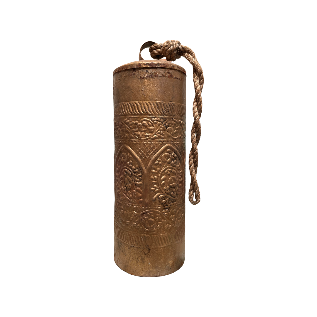 Embossed Metal Bell with Rope