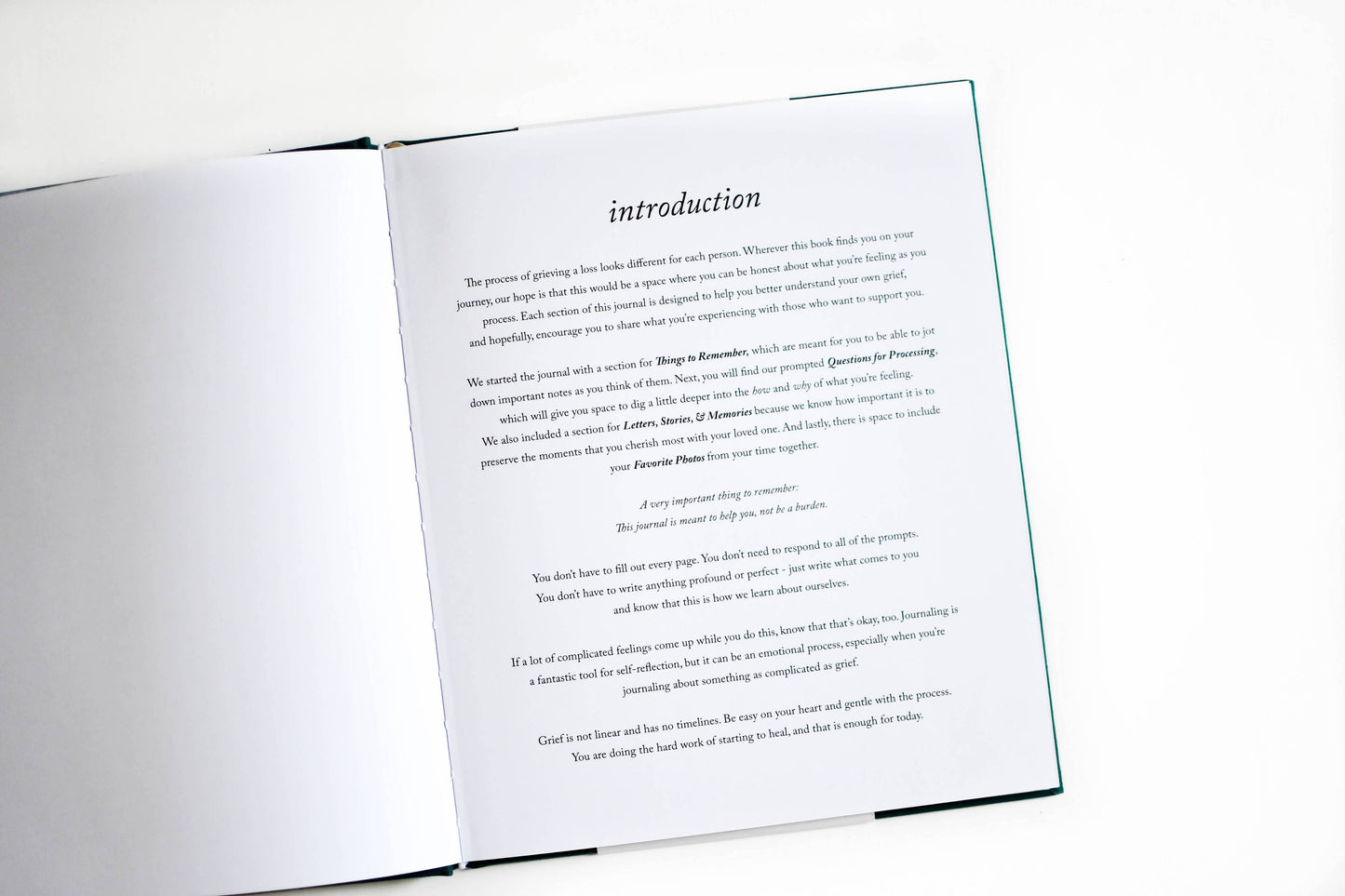 Grief Journal | Sympathy Gift | Loss of Child Journal: Teal