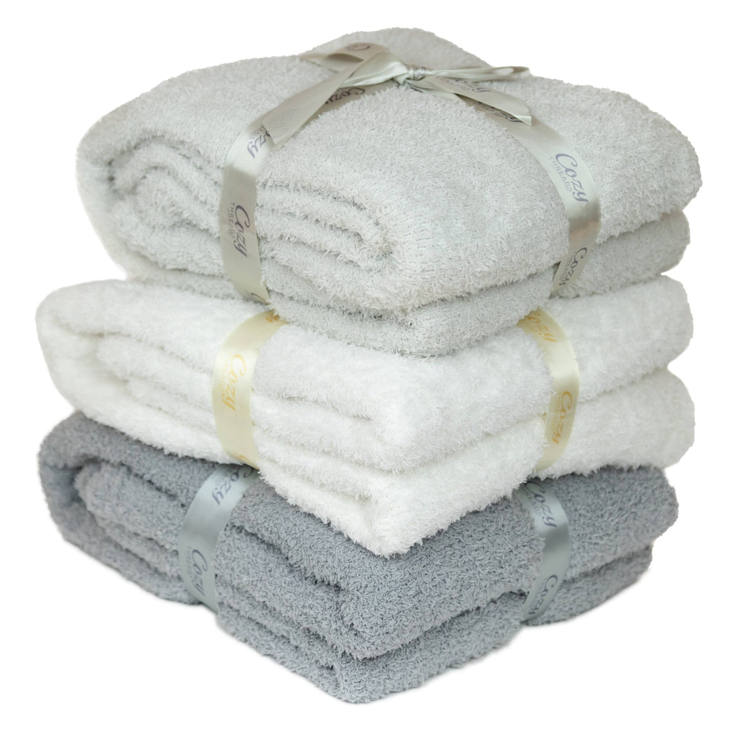 Cozy Threads Bamboo Lightweight Cooling Blanket Throw, Gray