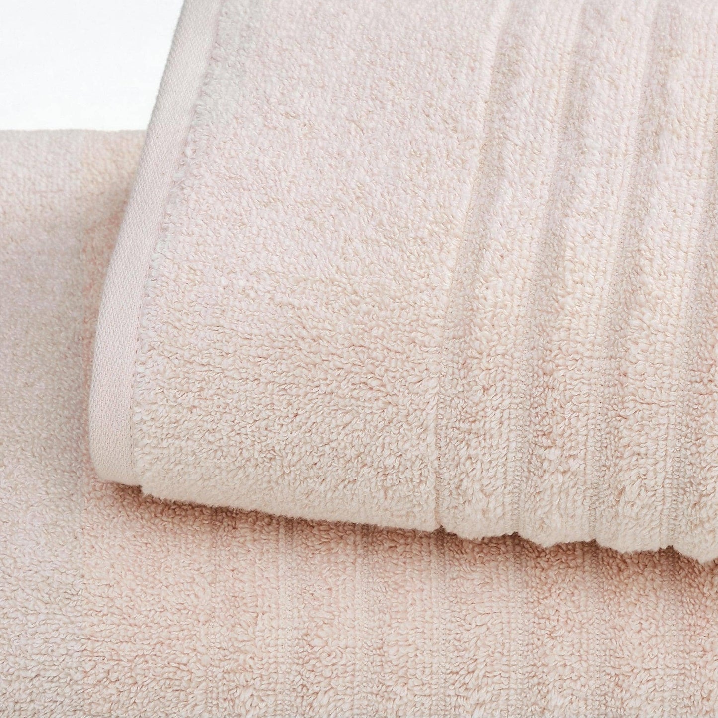 6 Piece Combed Cotton Bath Towels - Karina Collection: Blush