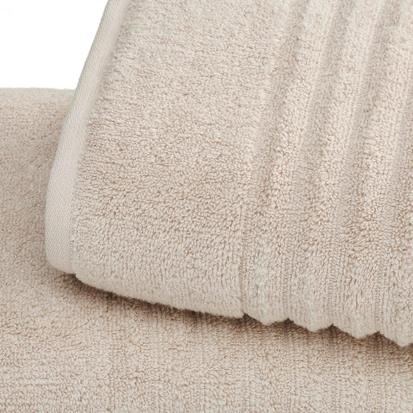 6 Piece Combed Cotton Bath Towels - Karina Collection: Dune
