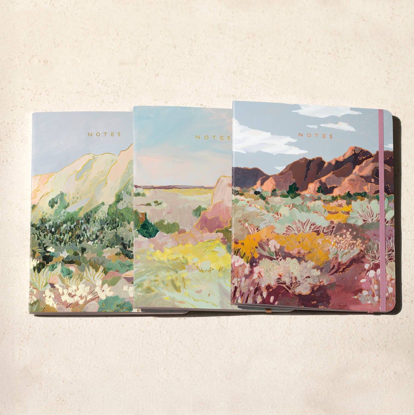 Desert Sunset: Sewn Trio Notebook Set