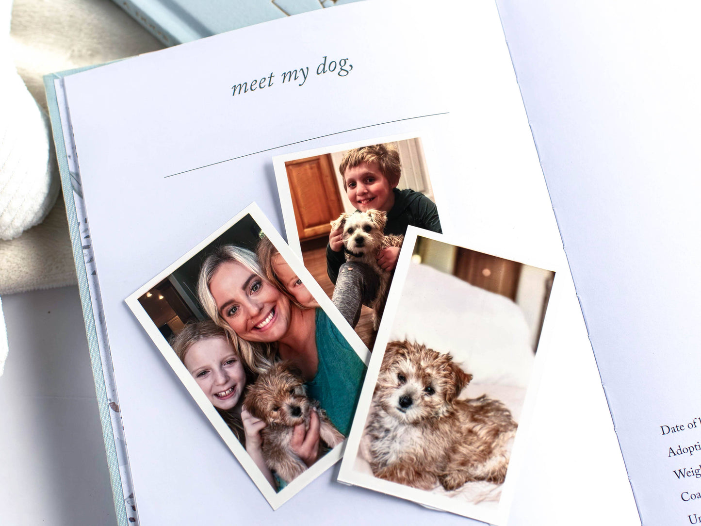 Dog Memory Book and Puppy Keepsake Journal