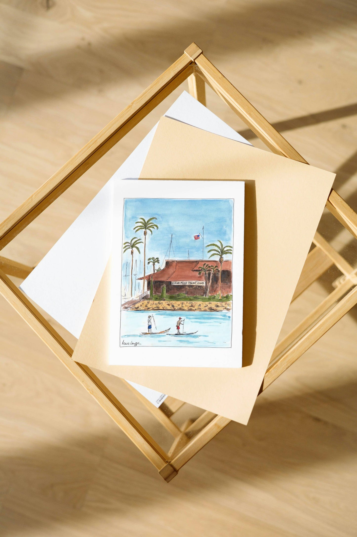 Dana Point Yacht Club Folded Greeting Card with Envelope (5x7)