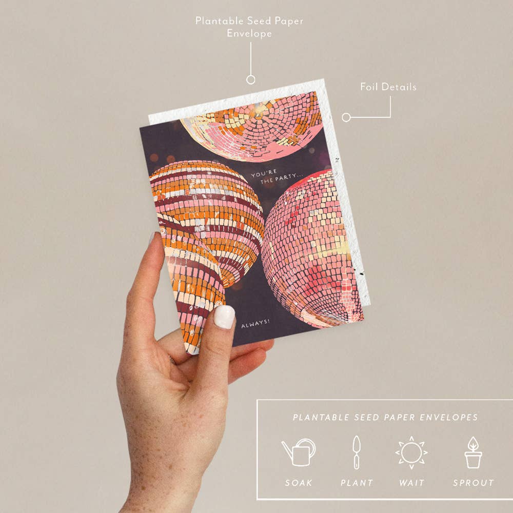 You're the Party: Disco Birthday Card