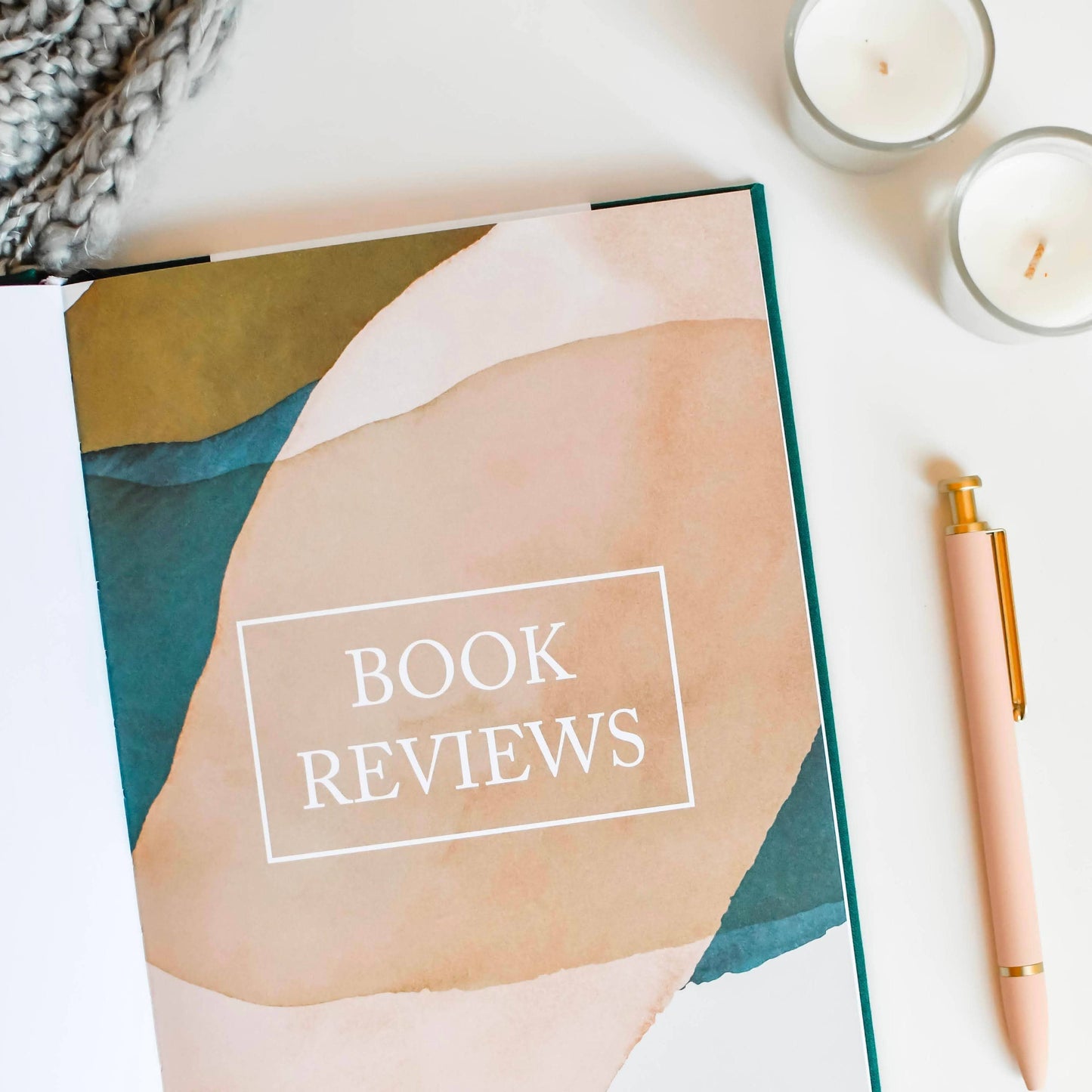 Reading Journal for Book Lover | Book Review Journal: Red