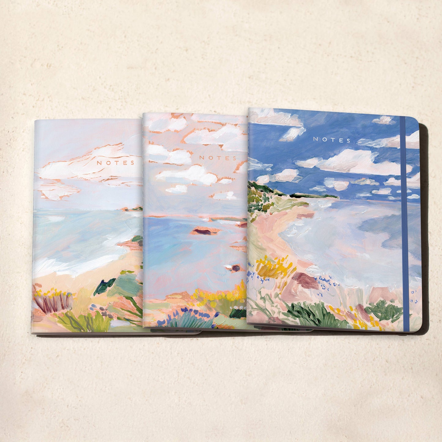 Floral Bluff Sewn Trio Notebook Set