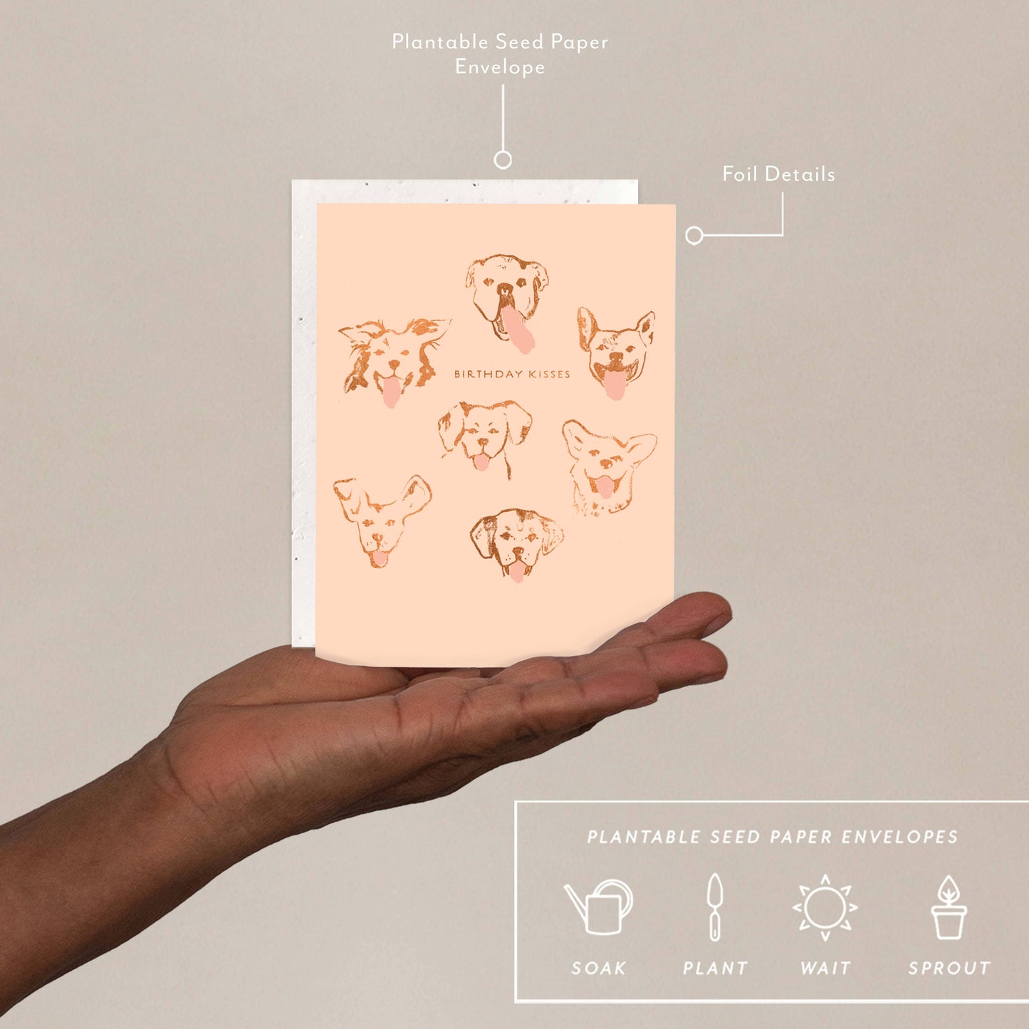 Dog Kisses: Birthday Card