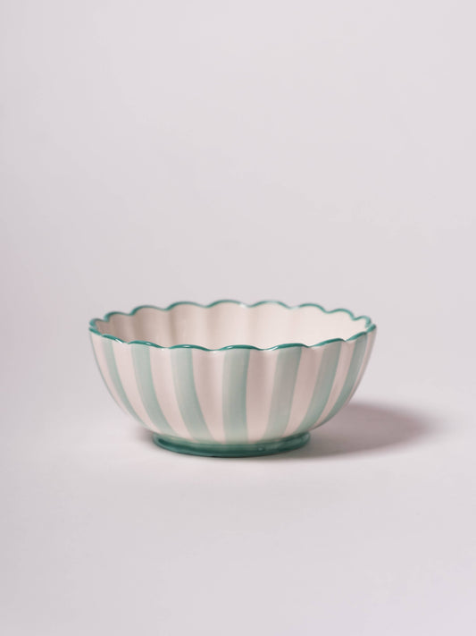 Kinsey Scallop Dessert Bowl (Green): "more please"