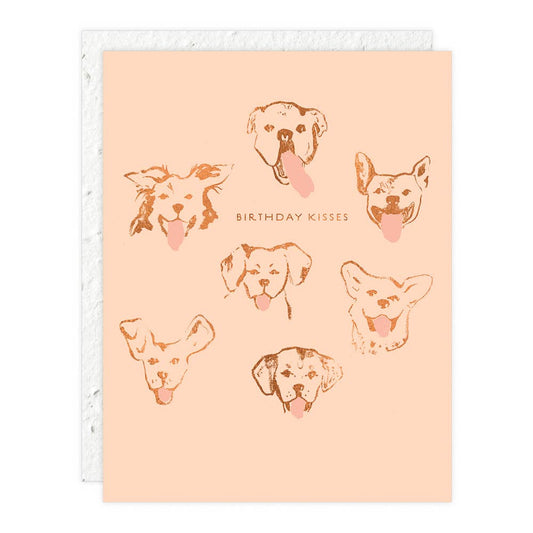 Dog Kisses: Birthday Card