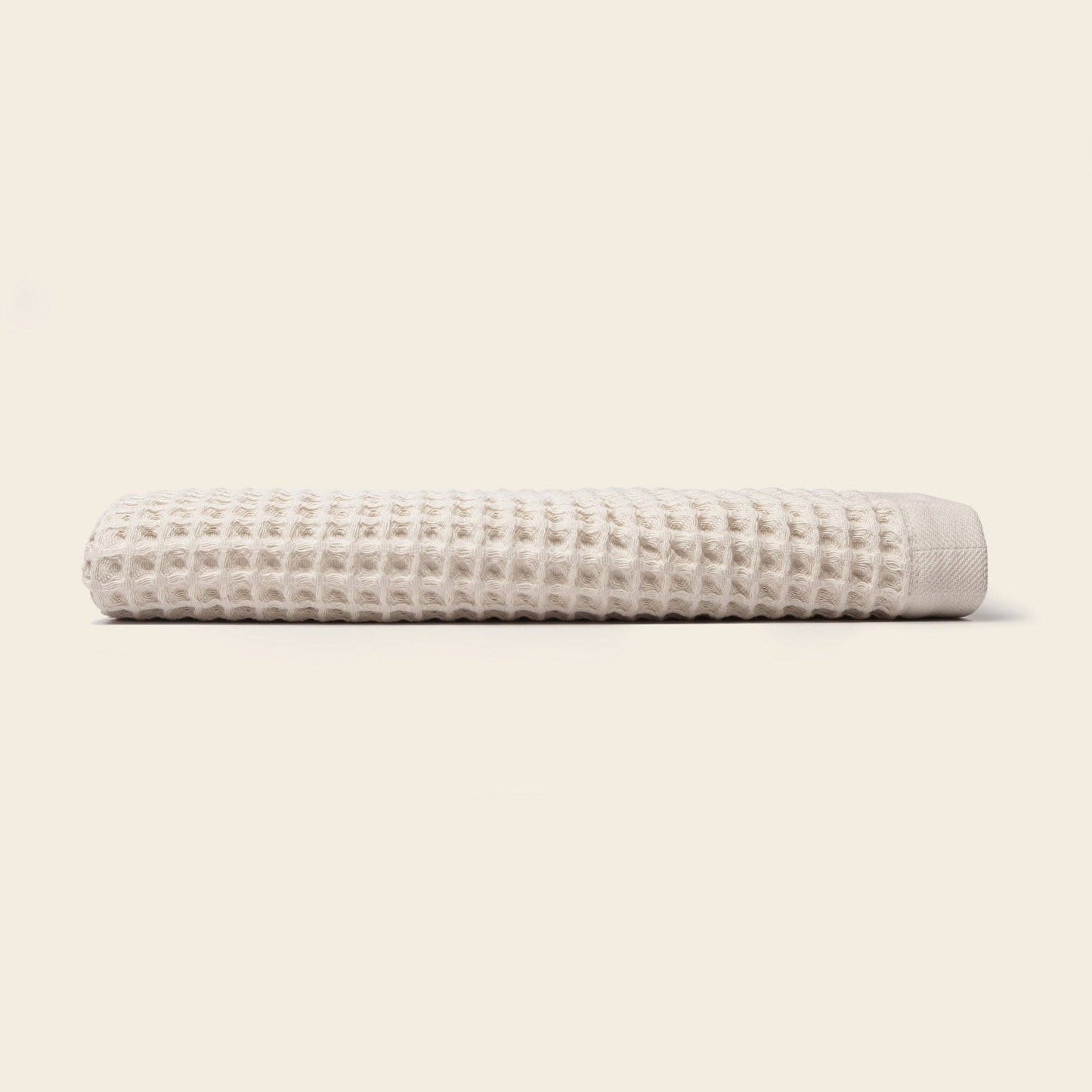 Organic Weightless Waffle Bath Towel: Wheat / Individual