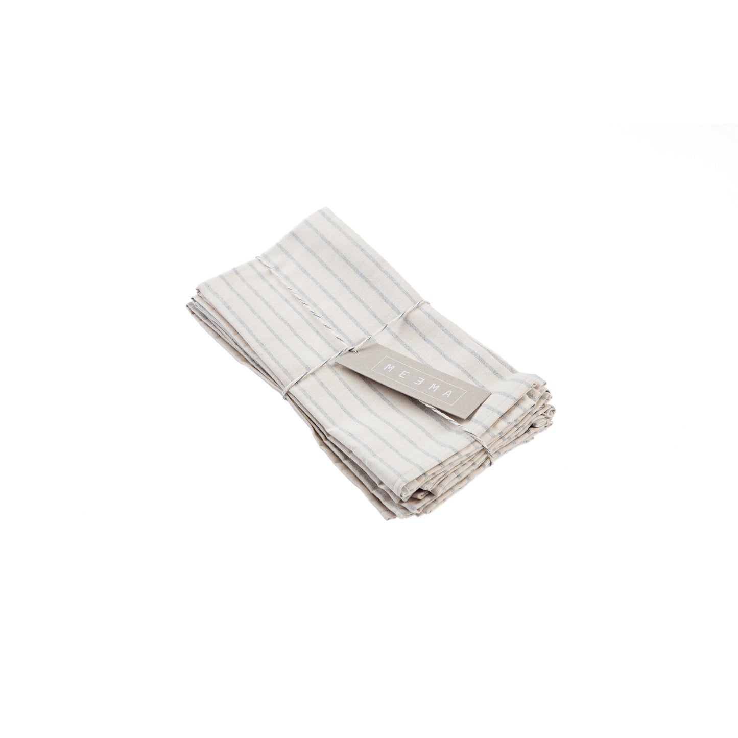 Natural Striped Cotton Napkin - Set of 4