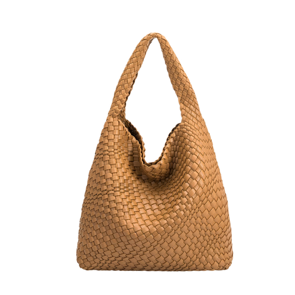 Johanna Camel Large Recycled Vegan Shoulder Bag